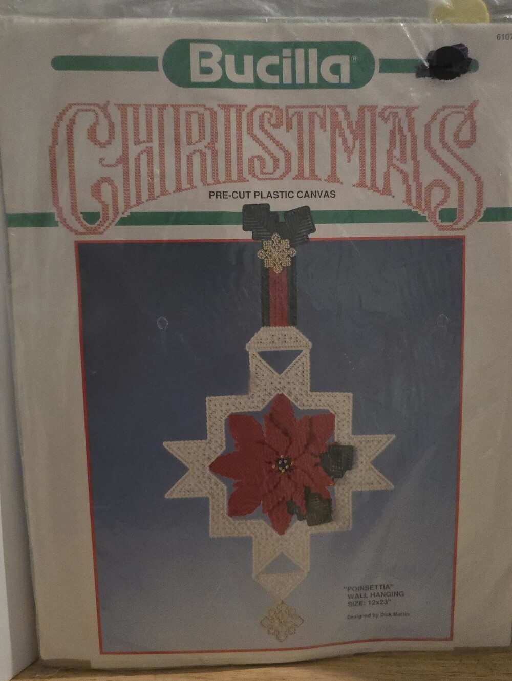 Bucilla Red Poinsettia Star Wall Hanging